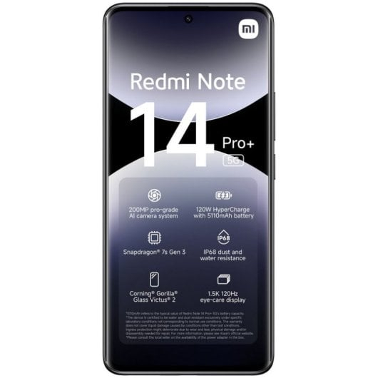 Xiaomi Redmi Note 14 Pro Plus 5G 12GB/512GB/6.67" Preto Meia-Noite