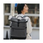 Xiaomi Roll Top Casual Backpack Mochila com Parte Superior Enrolável Cinzento