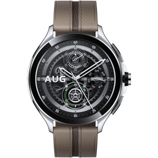 Xiaomi Watch 2 Pro Bluetooth Smartwatch Prateado com Braceletes em Couro Castanho