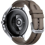 Xiaomi Watch 2 Pro Smartwatch de Caixa Prateada com Bracelete de Couro Castanha