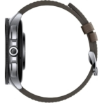 Xiaomi Watch 2 Pro Smartwatch de Caixa Prateada com Bracelete de Couro Castanha