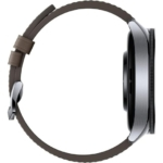 Xiaomi Watch 2 Pro Smartwatch de Caixa Prateada com Bracelete de Couro Castanha