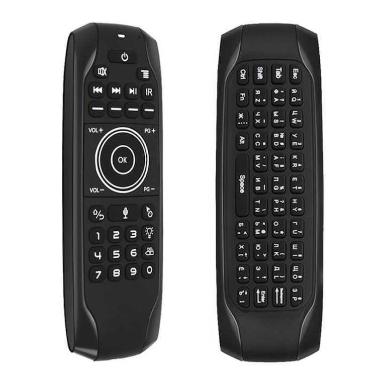 Air Mouse e Mini Teclado G7V Pro Gyro Voz Retroiluminada