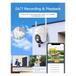 Arenti OP1 4MP UHD IP65 WiFi Branco Câmara de Segurança