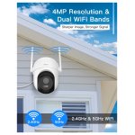 Arenti OP1 4MP UHD IP65 WiFi Branco Câmara de Segurança