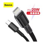 Baseus Cabo Trançado USB Tipo C para Lightning Apple 20W 1m
