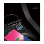 Baseus Carregador de Carro Duplo USB 3.1A Small Rice Grain