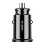 Baseus Carregador de Carro Duplo USB 3.1A Small Rice Grain