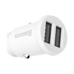 Baseus Carregador de Carro Duplo USB 3.1A Small Rice Grain