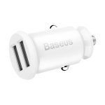 Baseus Carregador de Carro Duplo USB 3.1A Small Rice Grain