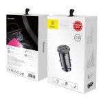 Baseus Carregador de Carro Duplo USB 3.1A Small Rice Grain