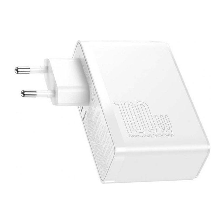 Baseus Carregador GaN2 Pro 100W 2xUSB-C+2xUSB