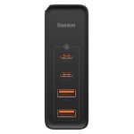 Baseus Carregador GaN2 Pro 100W 2xUSB-C+2xUSB