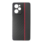 Capa Xiaomi Poco X5 Pro / Redmi Note 12 Pro 5G Efeito Fibra de Carbono/Vermelho