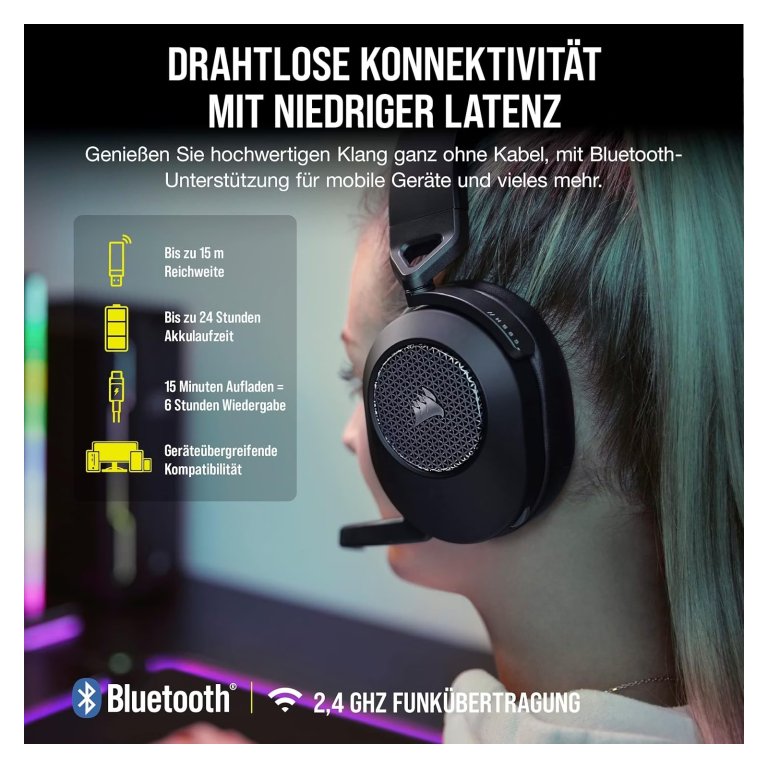 Corsair HS65 - Auscultadores sem fios