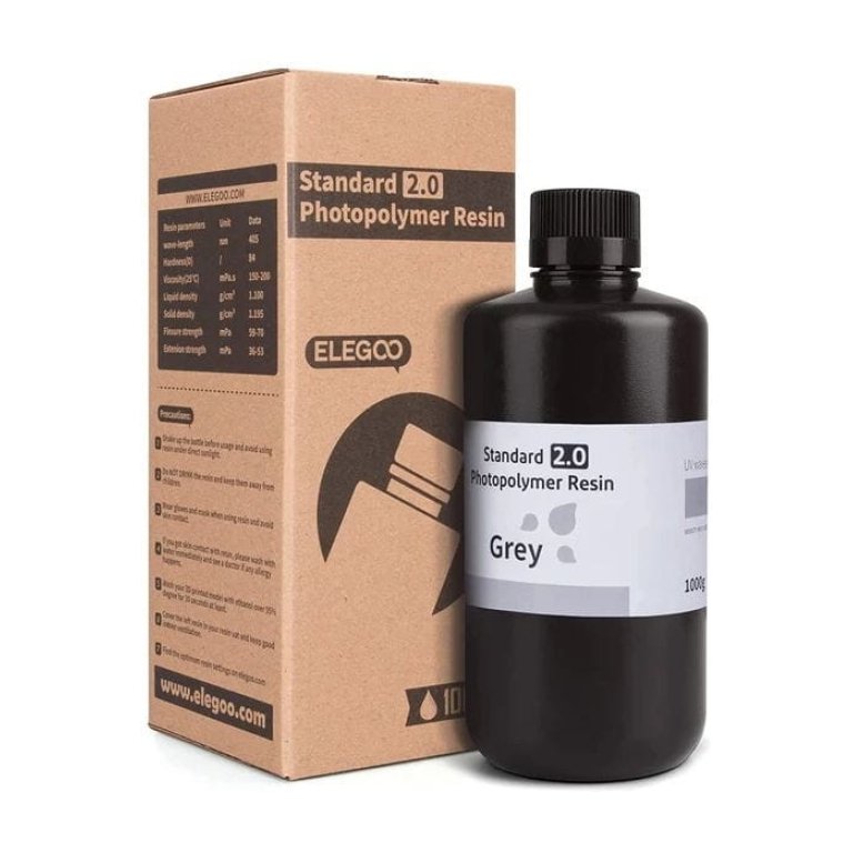 ELEGOO Resina Standard v2.0 Cor Para Impressoras 3D de Resina LCD - 1Kg