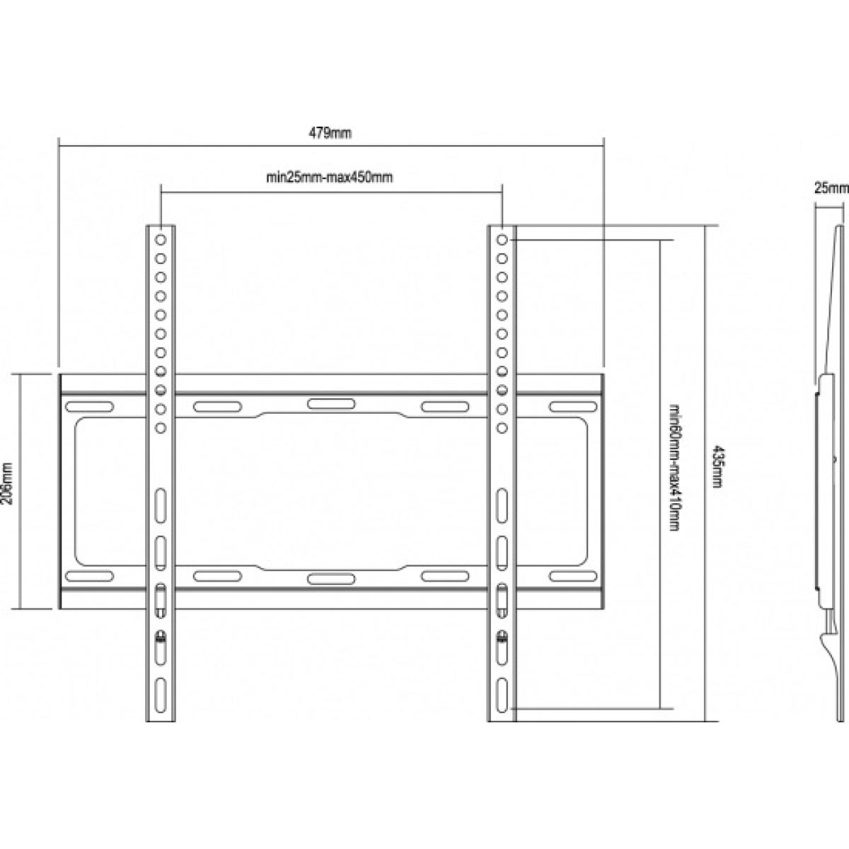 equip Wall mount for flat screens