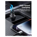 Joyroom JR-CCN06 Dual USB-C Mini Metal - Carregador de carro