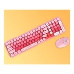Kit Teclado/Rato MOFI Baby Bear Rosa