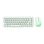 Kit Teclado/Rato MOFII Bean 2.4G Verde/Branco
