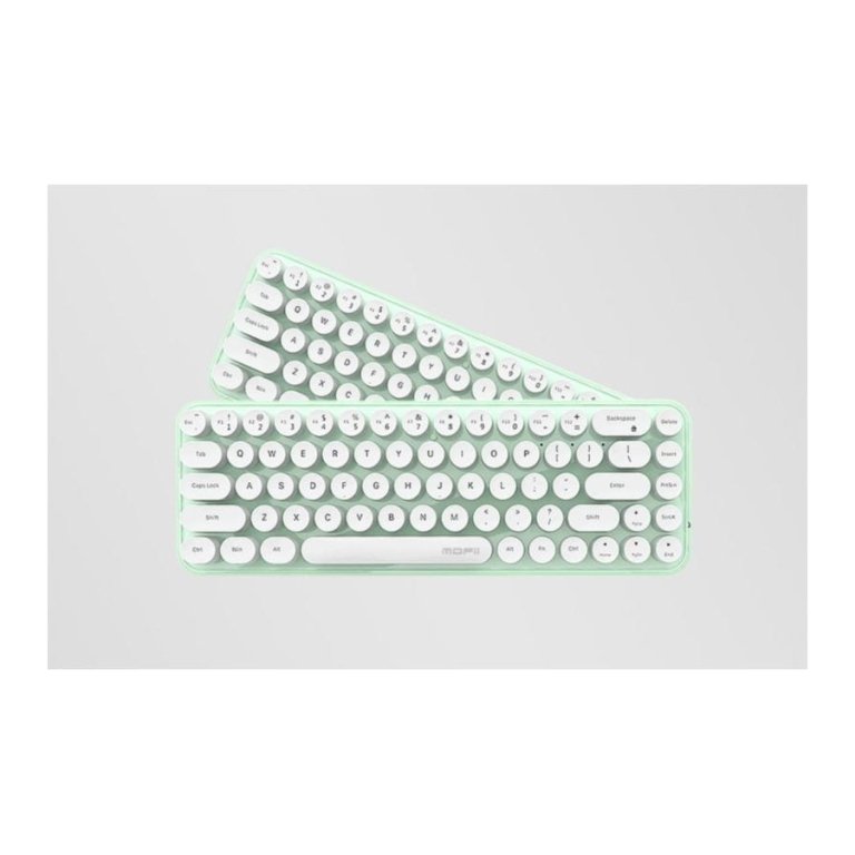 Kit Teclado/Rato MOFII Bean 2.4G Verde/Branco