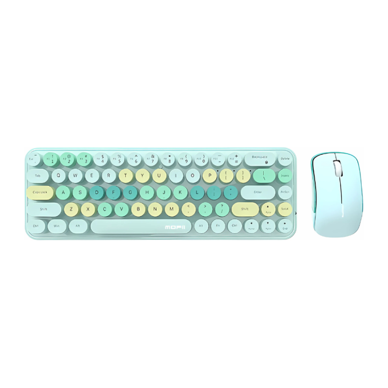 Kit Teclado/Rato MOFII Bean 2.4G Verde