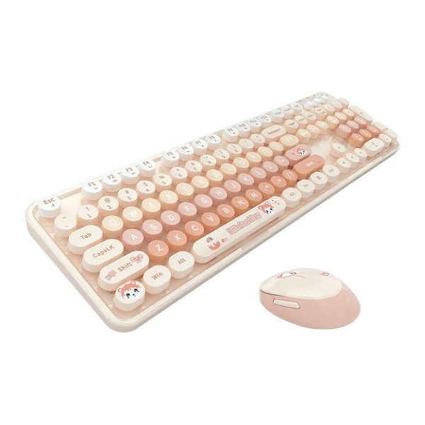 Kit Teclado/Rato MOFII Sweet New Laranja