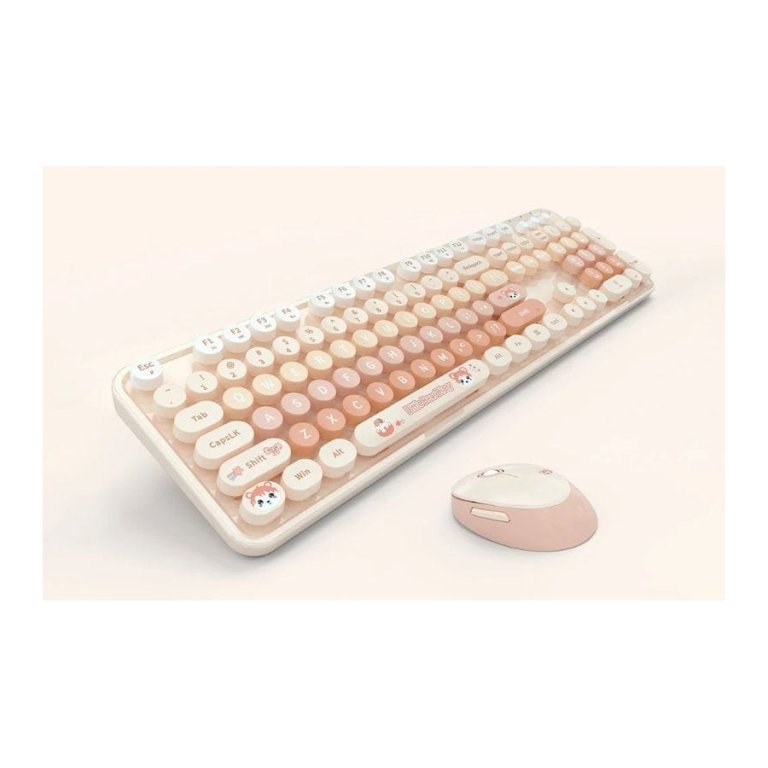 Kit Teclado/Rato MOFII Sweet New Laranja