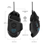 Logitech G G502 Hero USB - Mouse para jogos - 25600 DPI