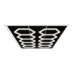 Luz hexagonal SS-HX-C202 LED Branca - Luz de teto