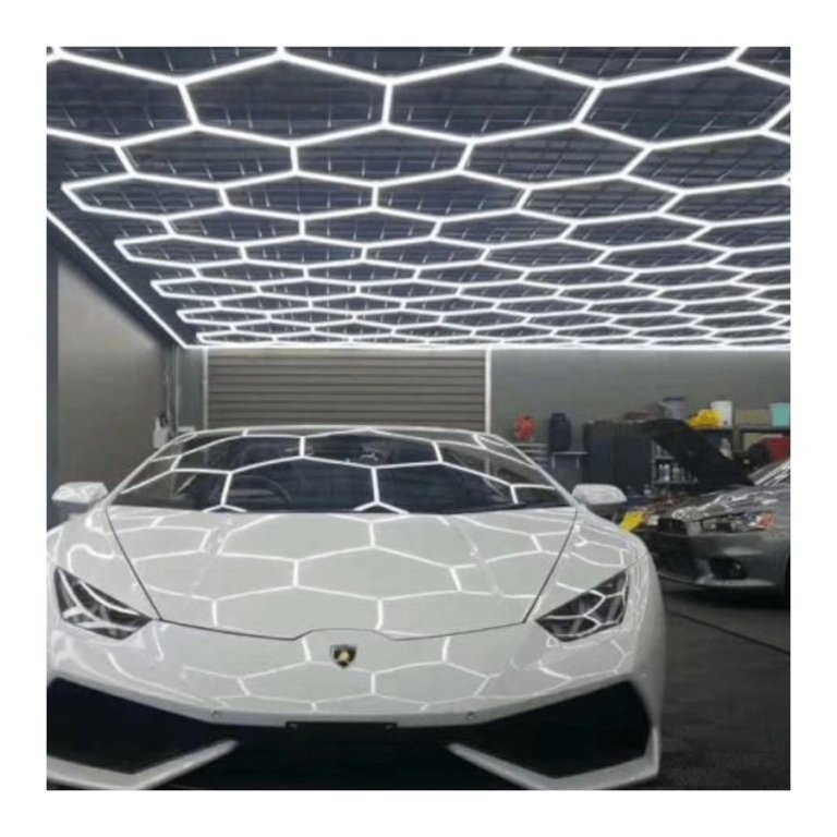 Luz hexagonal SS-HX-C202 LED Branca - Luz de teto