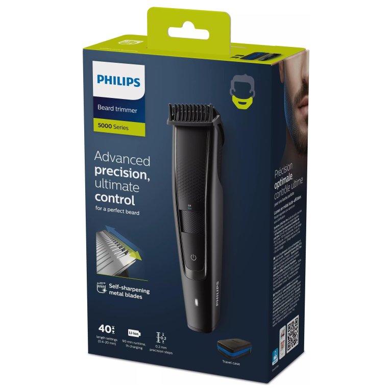 Máquina de barbear Philips Beardtrimmer Series 5000 BT5515/70 Wet/Dry