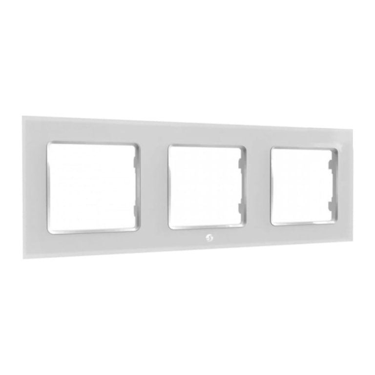 Marco de interruptores Shelly Wall Frame 3 Blanco