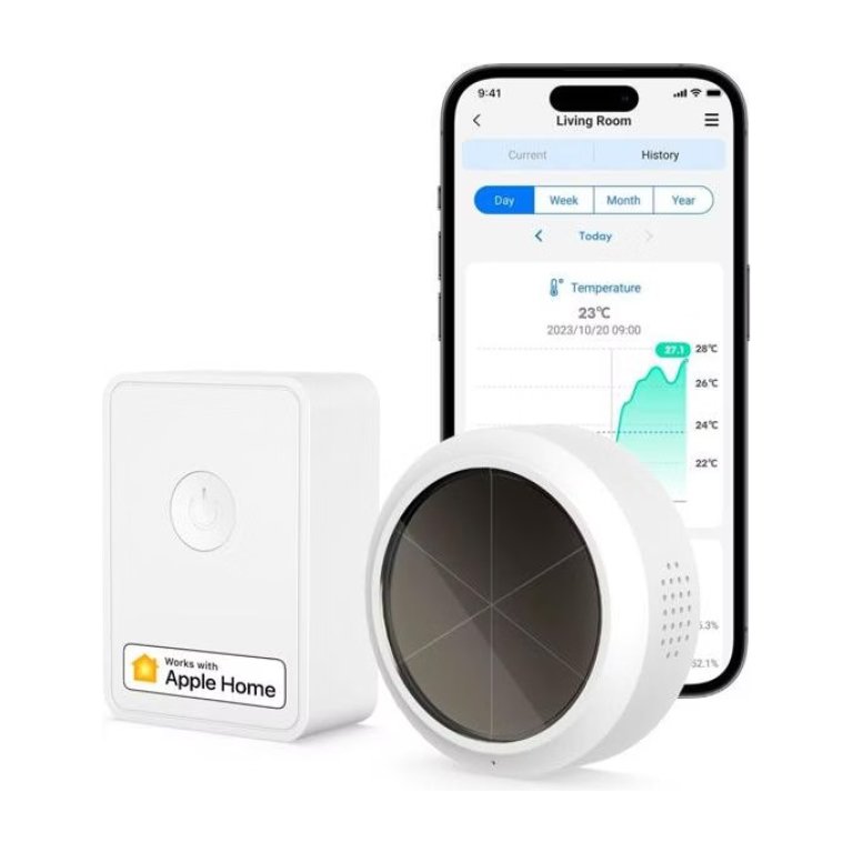 Meross MS100FHHK - Kit Hub + Sensor de Temperatura / Humidade