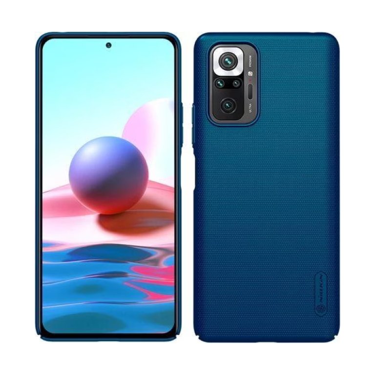 Nillkin Capa de borracha Frosted Xiaomi Redmi Note 10 Pro (Azul)