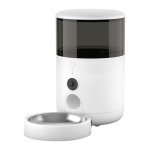 Petoneer NutriVue Feeder - Comedouro Inteligente Para Animais de Estimação com Câmera e Microfone - Áudio Bidirecional - Programável com APP - Aço Inoxidável Ideal para Cães e Gatos