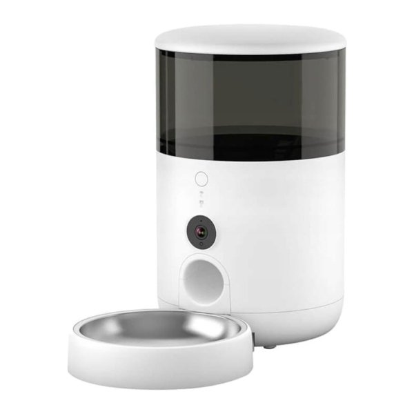 Petoneer NutriVue Feeder - Comedouro Inteligente Para Animais de Estimação com Câmera e Microfone - Áudio Bidirecional - Programável com APP - Aço Inoxidável Ideal para Cães e Gatos