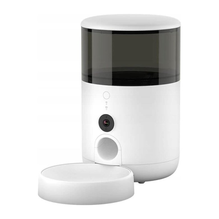 Petoneer NutriVue Feeder - Comedouro Inteligente Para Animais de Estimação com Câmera e Microfone - Áudio Bidirecional - Programável com APP - Aço Inoxidável Ideal para Cães e Gatos