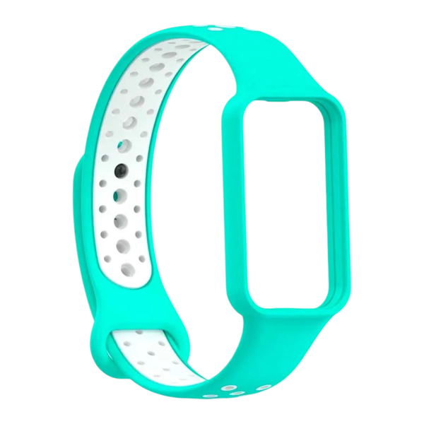 Pulseira Amazfit Band 7 Dual Color Turquesa+Branco