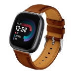 Pulseira Fitbit Versa 3 / Versa 4 Couro Castanho