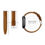 Pulseira Fitbit Versa 3 / Versa 4 Couro Castanho