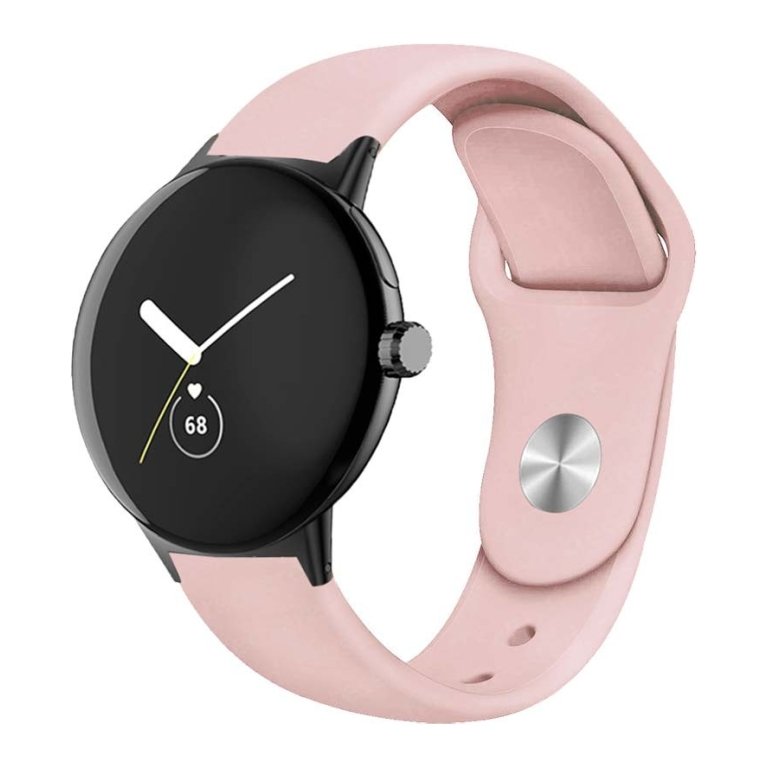 Pulseira Universal Elegance Silicone 20mm Claro para Smartwatch Xiaomi/Amazfit/Samsung/Huawei/Realme/Ticwatch