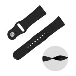 Pulseira Universal Elegance Silicone 20mm Claro para Smartwatch Xiaomi/Amazfit/Samsung/Huawei/Realme/Ticwatch