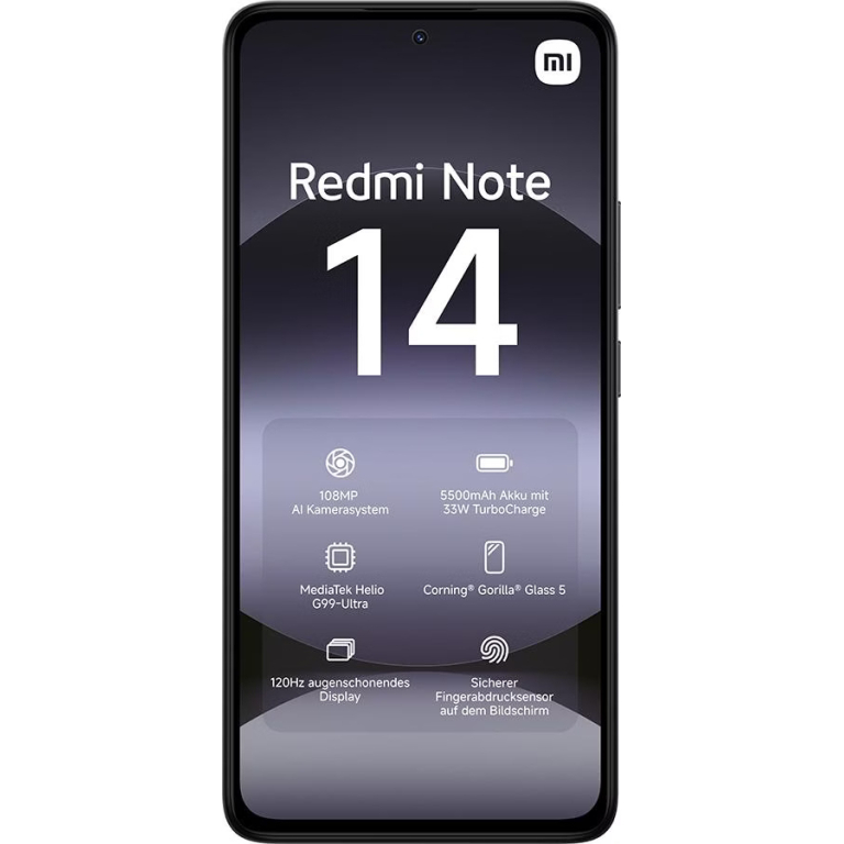 Xiaomi Redmi Note 14 5G 8GB/256GB Preto