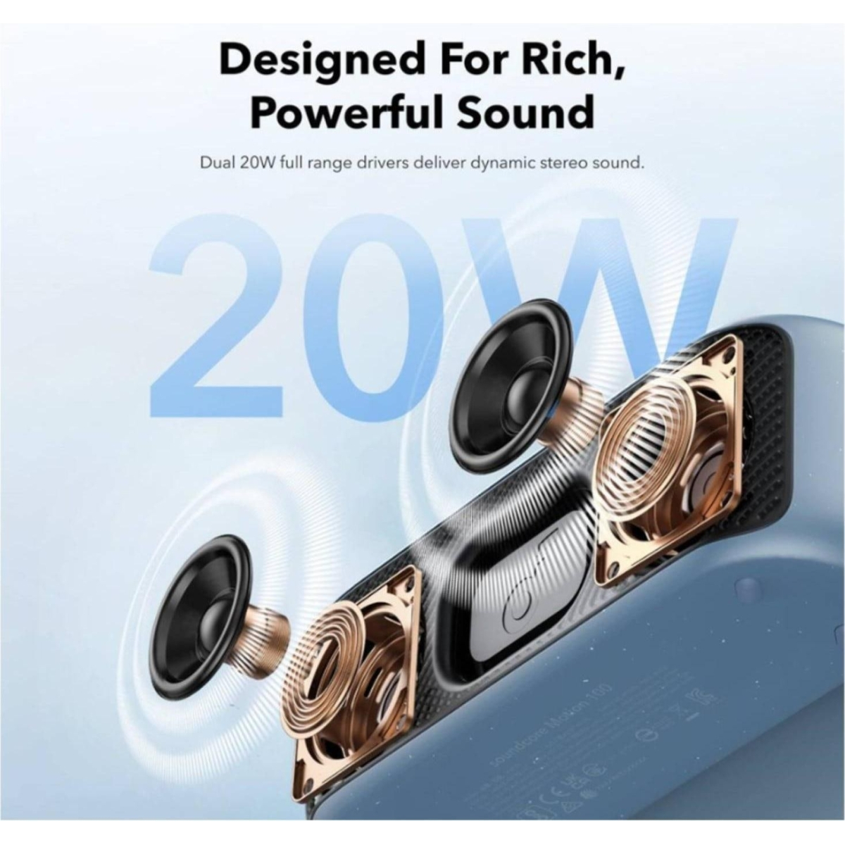 soundcore Bluetooth speaker Motion 100 blue