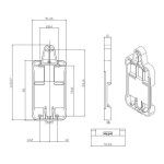 Suporte para calha DIN Sonoff DR