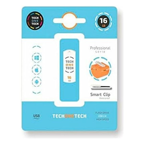 Tech One Tech Smart Clip 16 GB USB 2.0 - Unidade flash USB