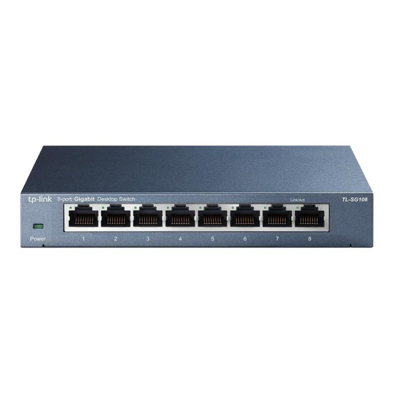 TP-Link TL-SG108 Desktop Switch with 8 ports 10/100/1000 Mbps