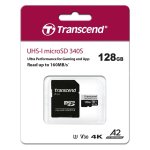 Transcend TS128GUSD340S 128 GB Classe 10 UHS-I U3 V30 A2 / - Cartão microSD