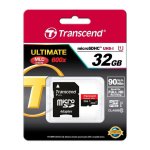 Transcend TS32GUSD300S 32 GB Classe 10 UHS-I UI 95 MB/s A1 - Cartão microSD